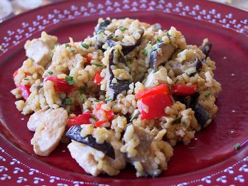 Receta De Pechuga De Pollo A La Suiza Con Arroz Con Hongos